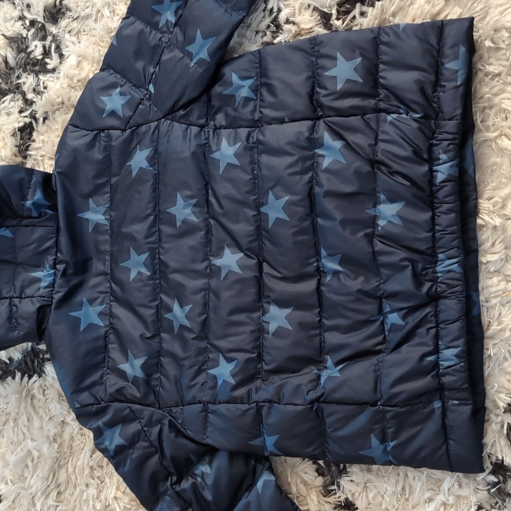 Quince Hooded Kids Starry Night Puffer Jacket - Picture 2 of 8